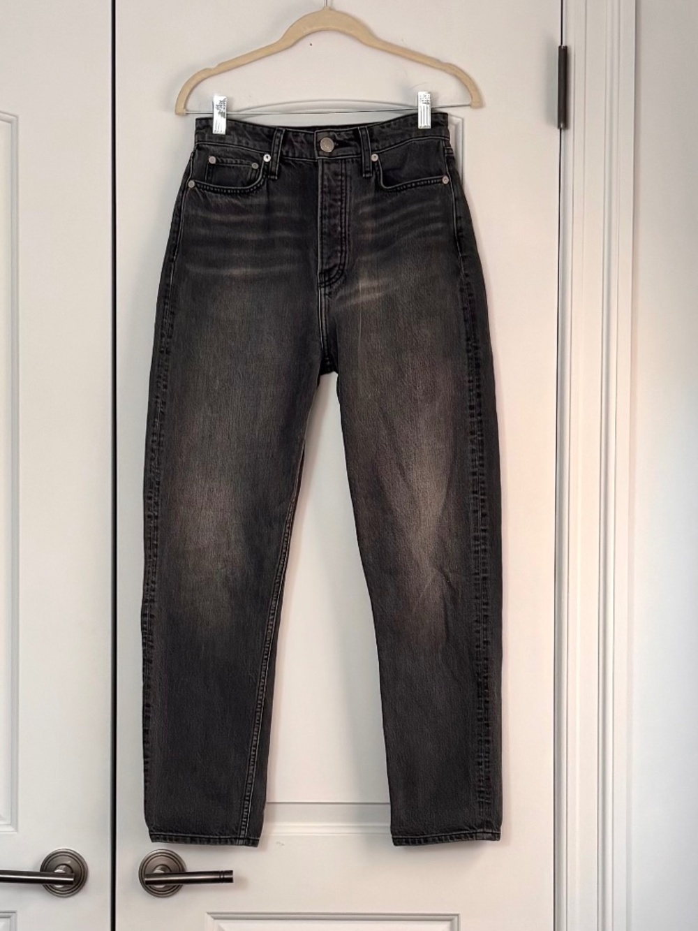 rag & bone "Rachel" Barrel Leg Jeans, Kamari Wash, Sz 26